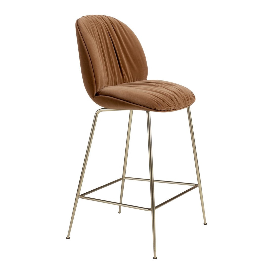 Beetle Soft Counter Chair - Conic Base - Fully Upholstered