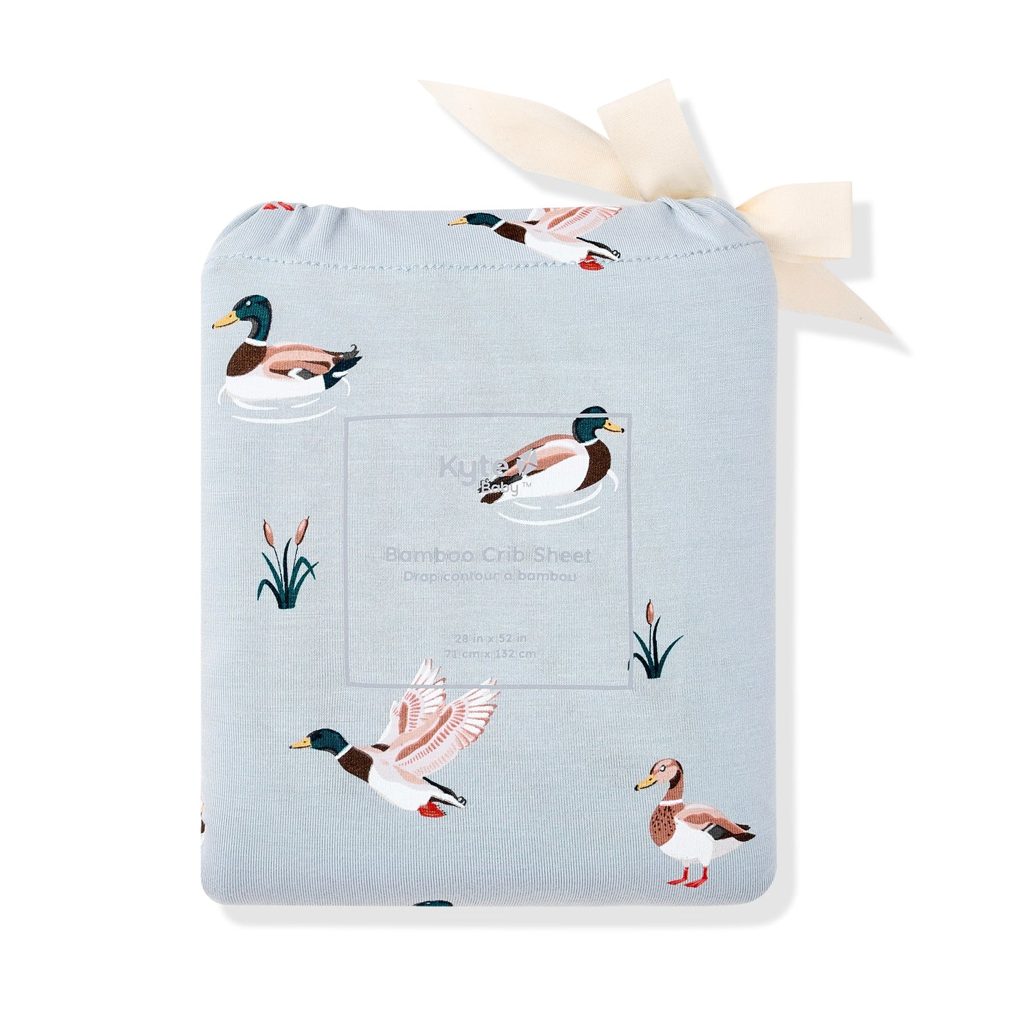 Crib Sheet in Mallard Duck