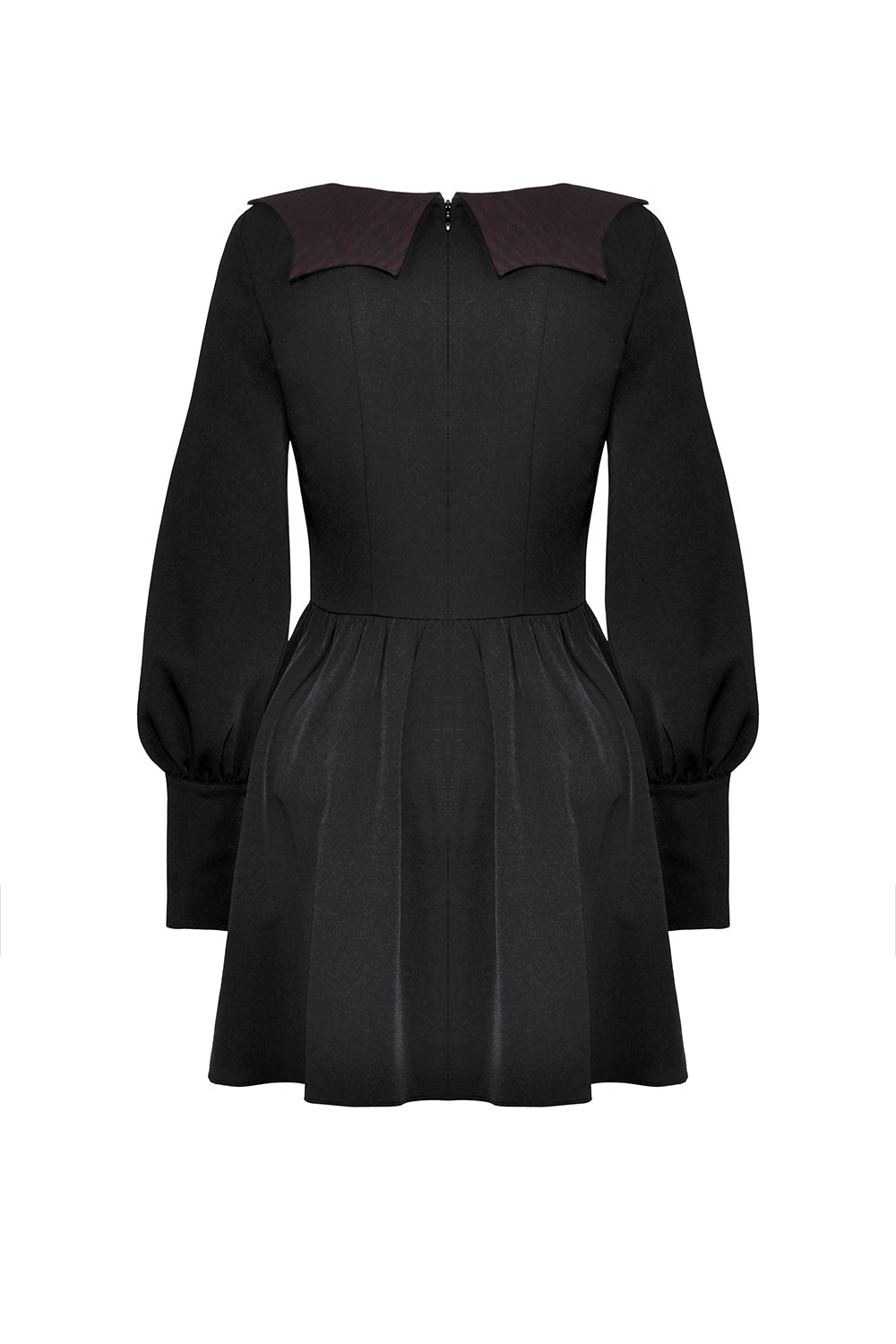 Babydoll Batwing Collar Mini Dress