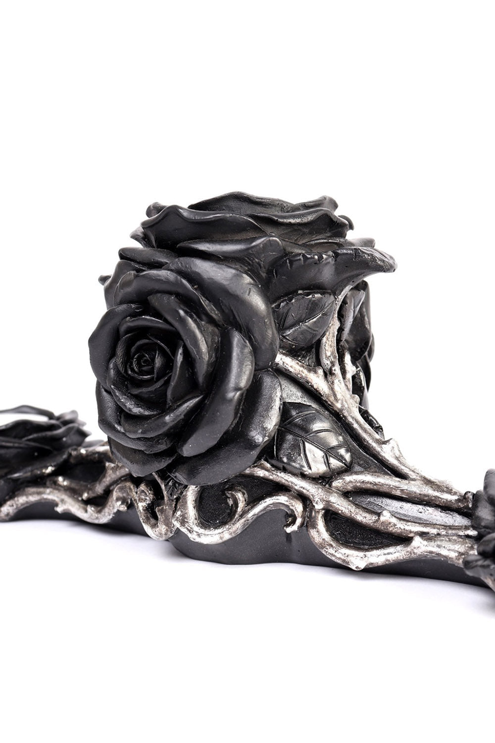 Black Rose Triple Votive Holder