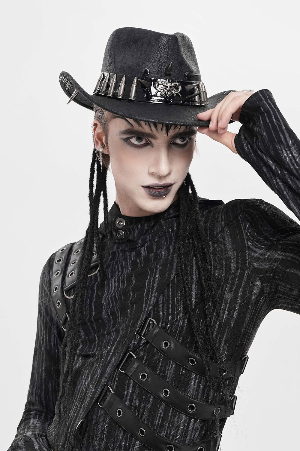 Dagger Bone Studded Hat