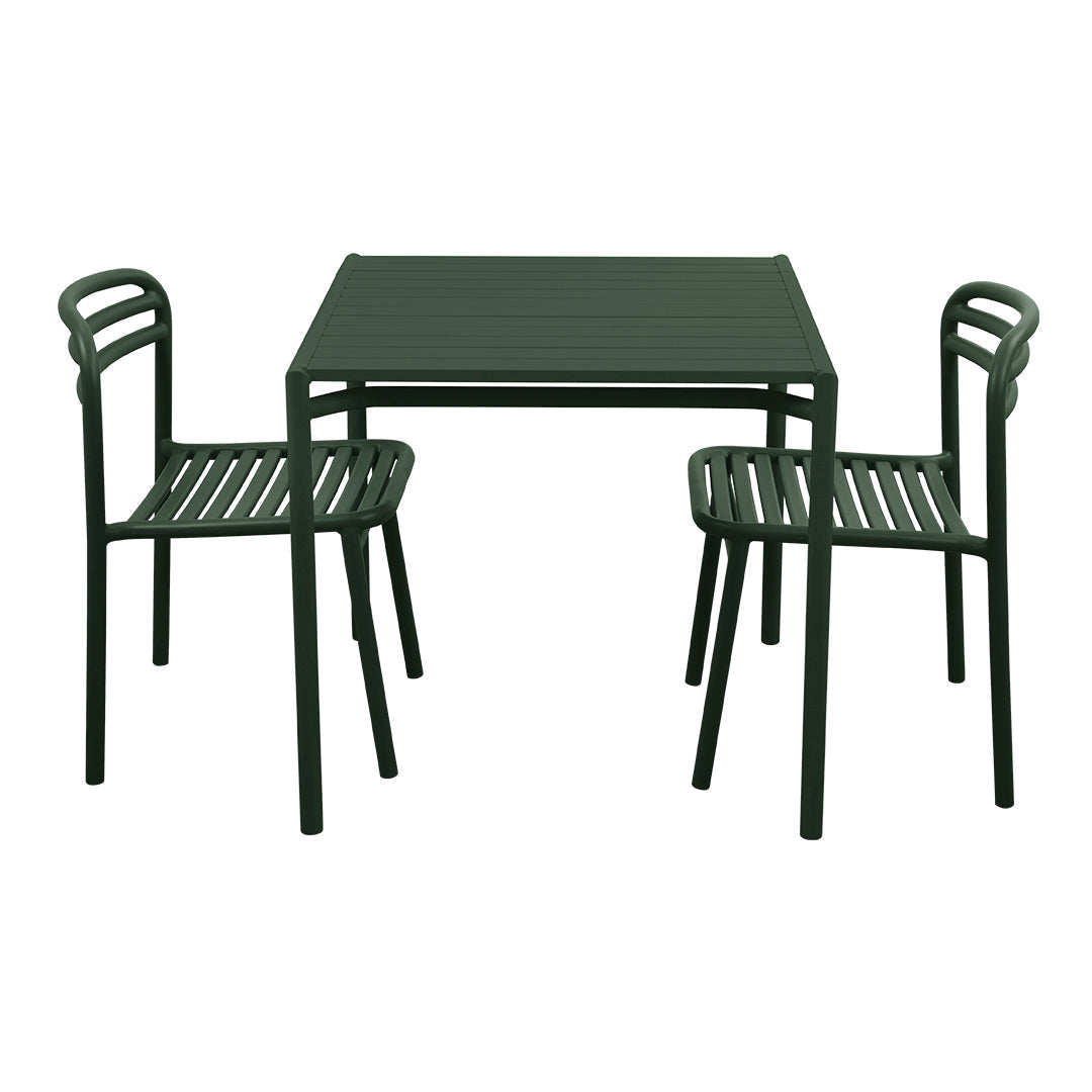 Bliss Square Dining Table Set w/ Side Chairs