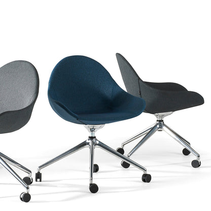 Atticus03  Armchair - 4 Star Swivel Base w/ Casters - Height Adjustable