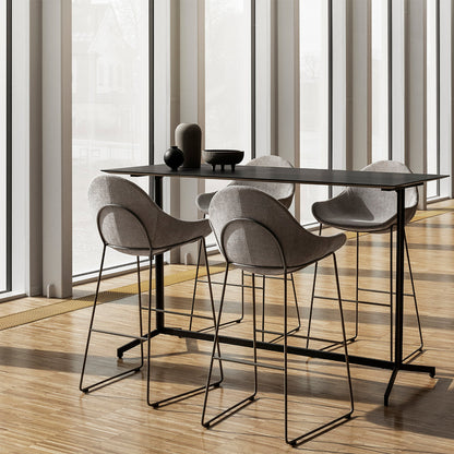 Atticus 09 Bar Chair w/ Arms - Sled Base