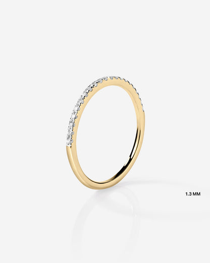 1.3 mm Perfect Pavé Diamond Ring