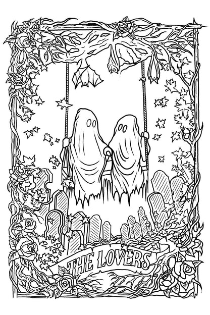 Comfy Goth Coloring Book For Adults