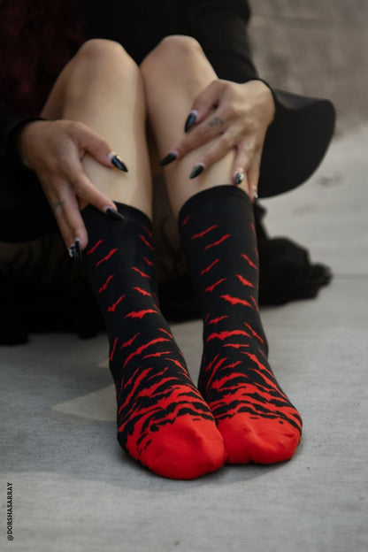 Bloodbat Crew Socks