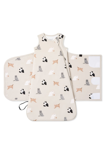 Sleep Bag Swaddler in Fluffy Cat 1.0