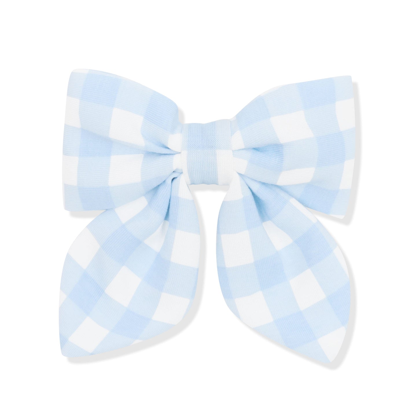 Medium Alligator Clip Bow in Gingham Breeze