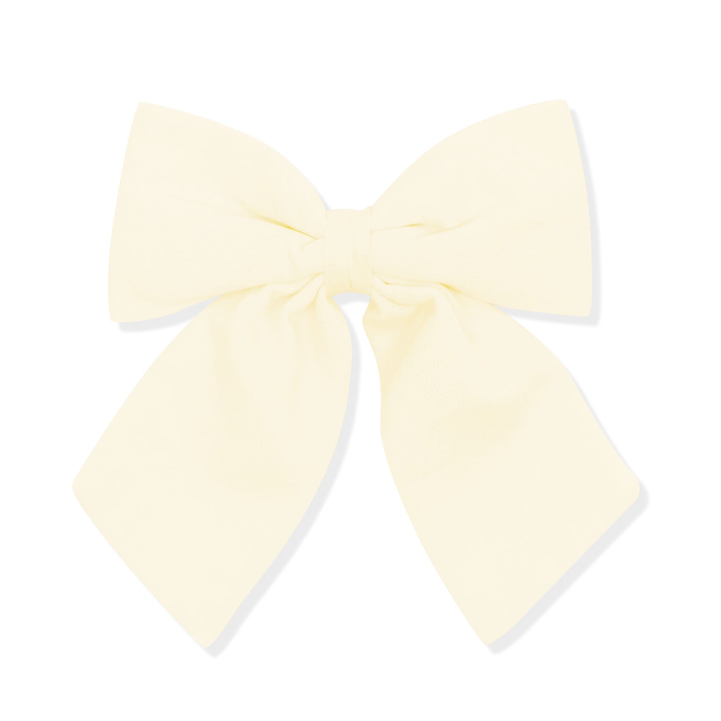 Large Alligator Clip Bow in Chamomile