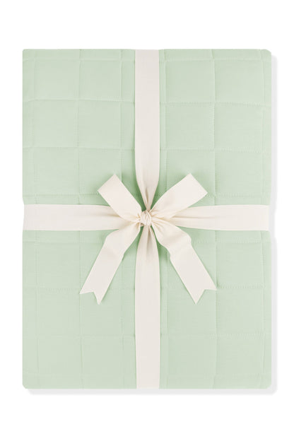 Adult Quilted Blanket in Basil 2.5