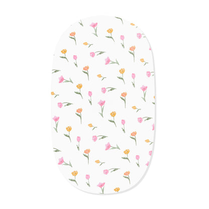 Oval Bassinet Sheet in Tulip