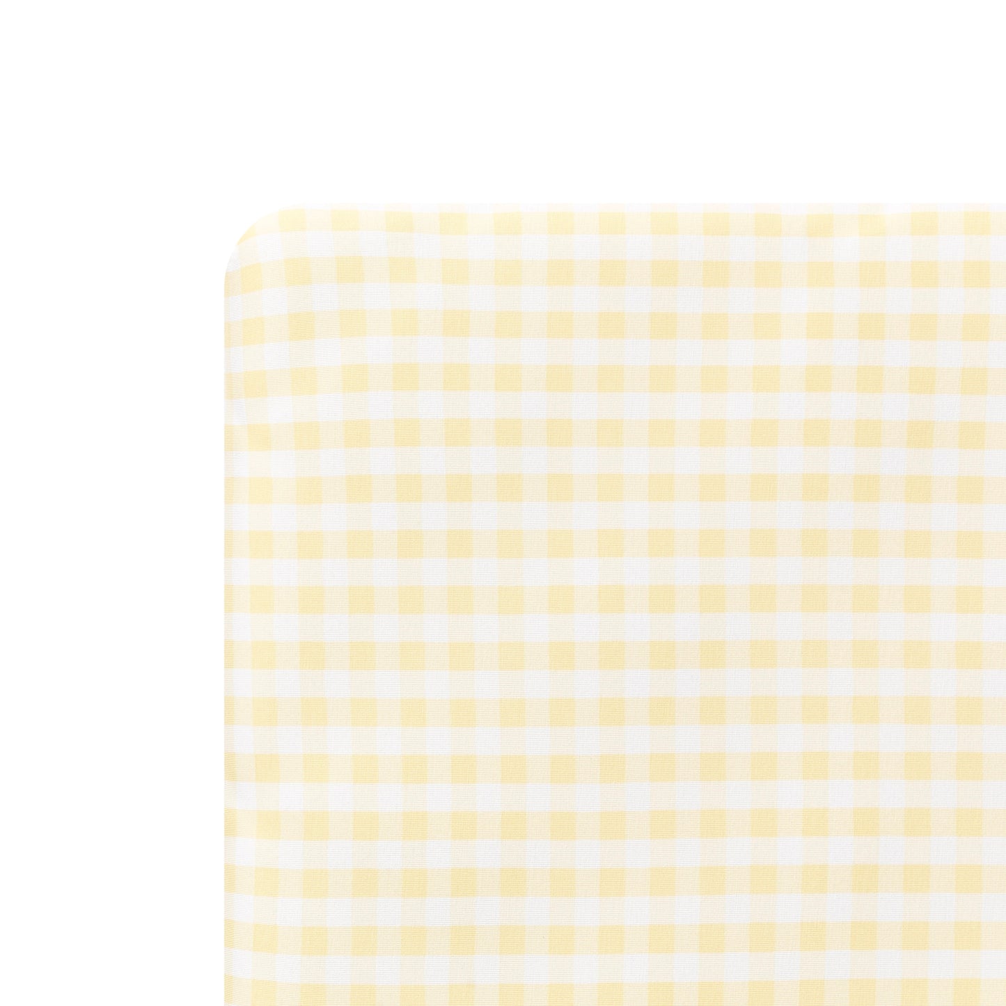 Crib Sheet in Gingham Chamomile