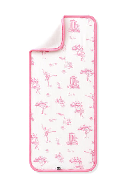 Burp Cloth in Toile Ballet