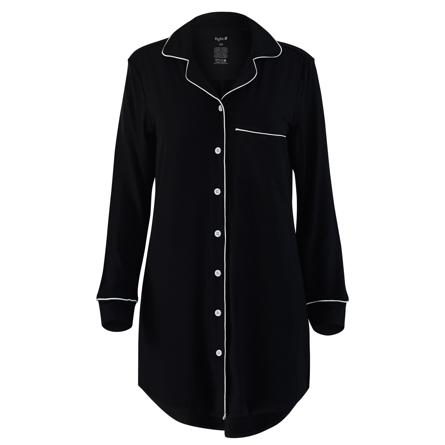 Long Sleeve Women’s Nightshirt in Midnight