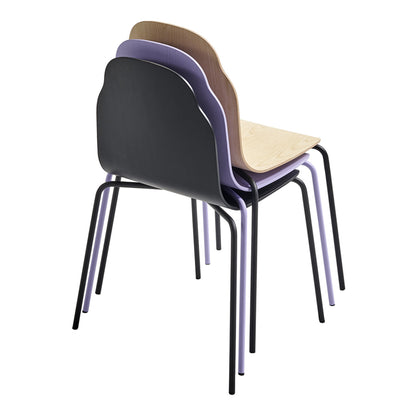 Body Side Chair - Metal Leg - Stackable