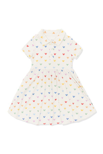 Polo Dress in Pastel Mickey Mouse