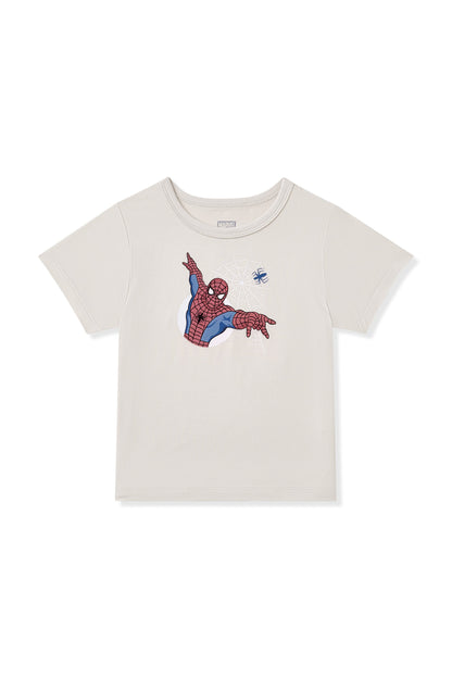 Toddler Basic Tee in Spider-Man on Oat