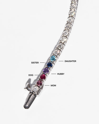 Birthstone Lab Tennis Bracelet