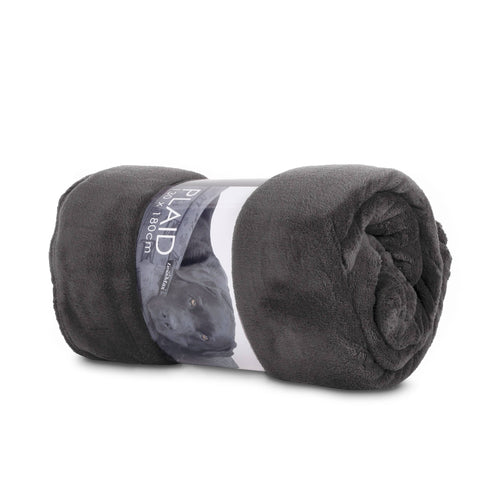 Lex en Max B.V. - Plaid Fleece 130X180 Grey Blanket