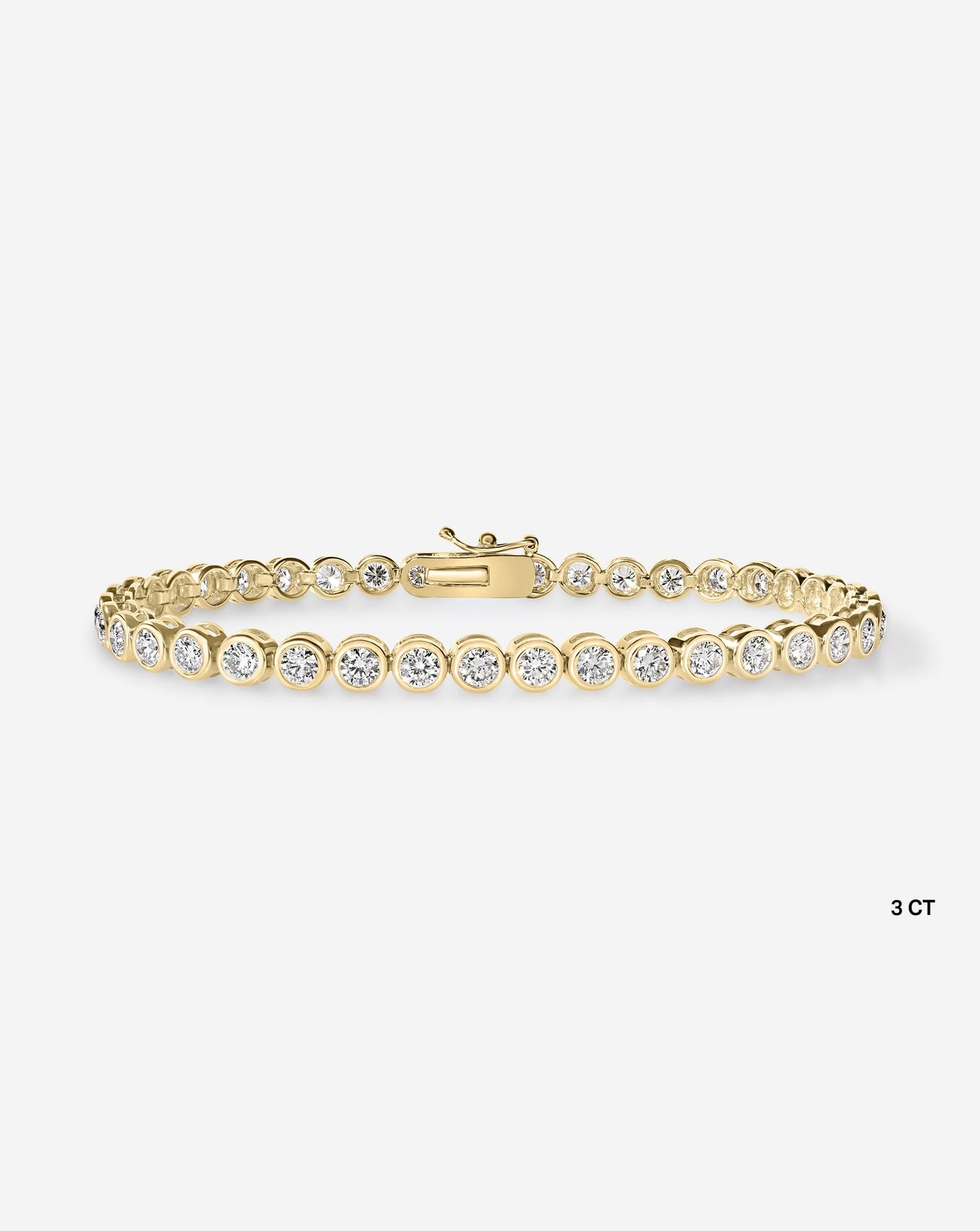 Bezel Diamond Tennis Bracelet