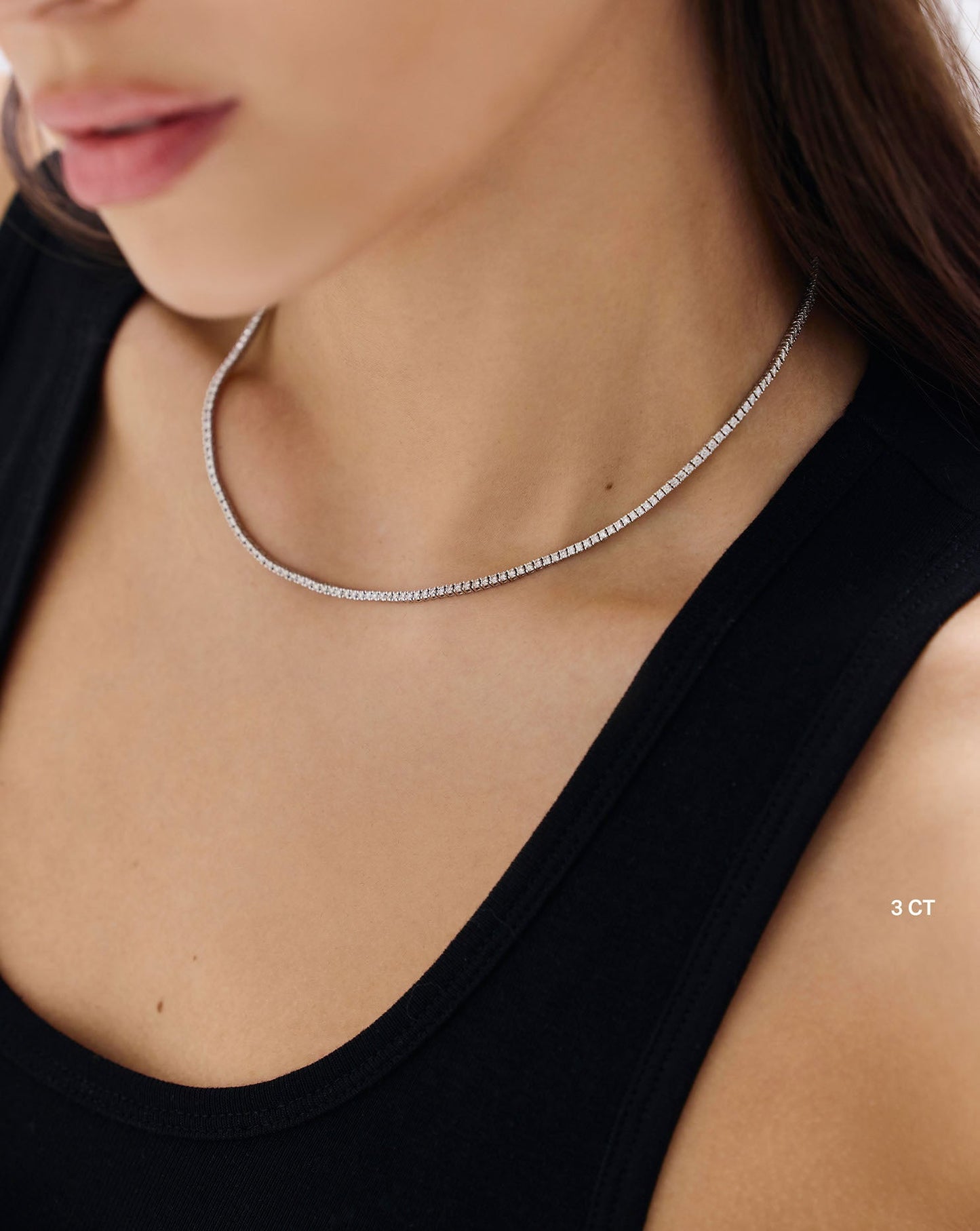 Classic Diamond Tennis Necklace