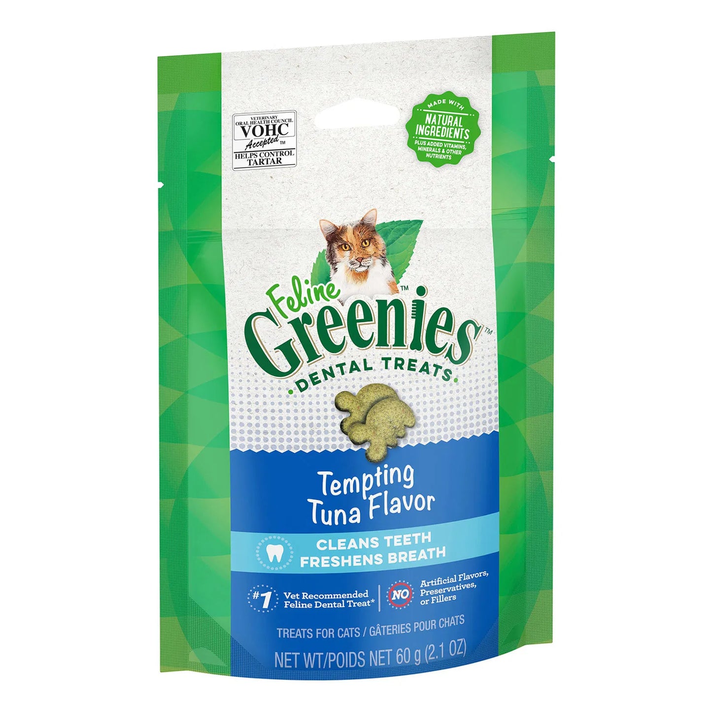Greenies - Feline Tuna Flavour Dental Treats For Cats 60 gm