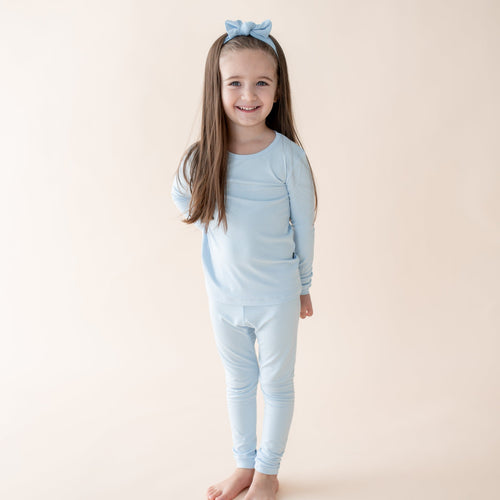 Long Sleeve Pajamas in Breeze