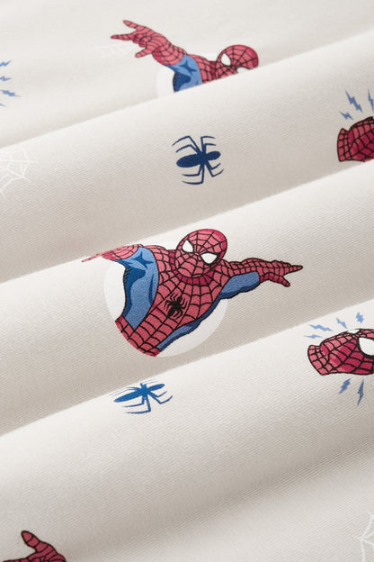 Toddler Basic Tee in Spider-Man on Oat