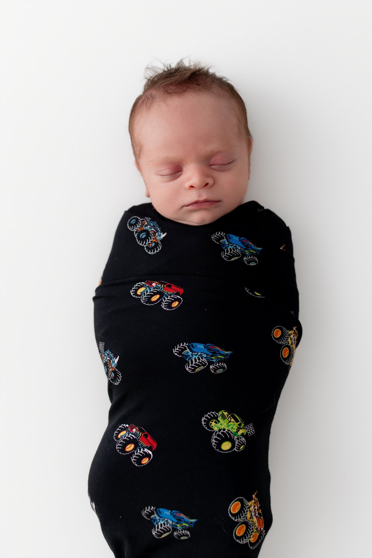 Swaddle Blanket in Monster Truck