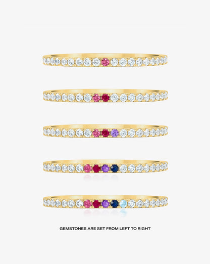 1.3 mm Personalized Perfect Pavé Diamond Ring