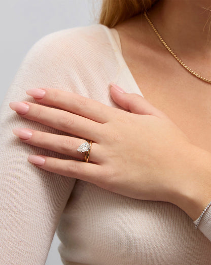 2 mm Classic Gold Band with Birthstone