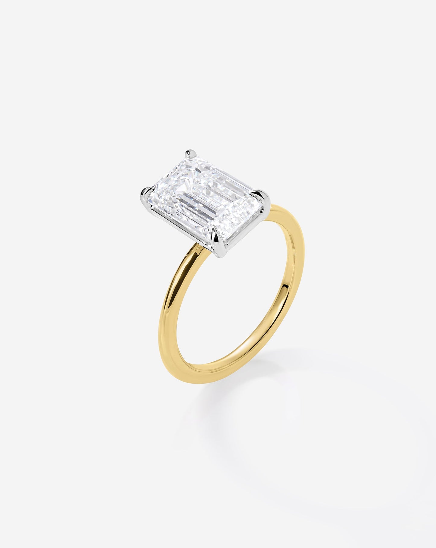 5.19 Emerald & Pear Lab Diamond in Whisper Thin® Duet