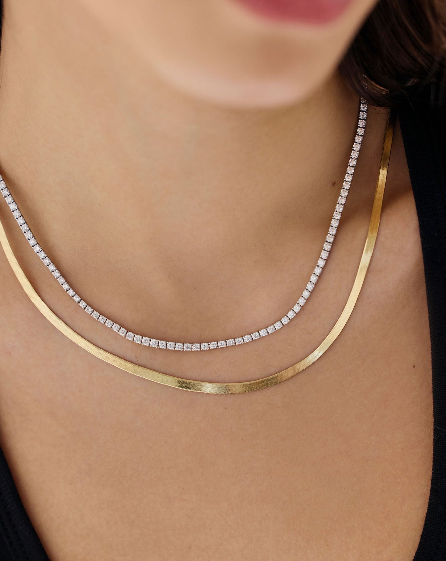 Classic Diamond Tennis Necklace