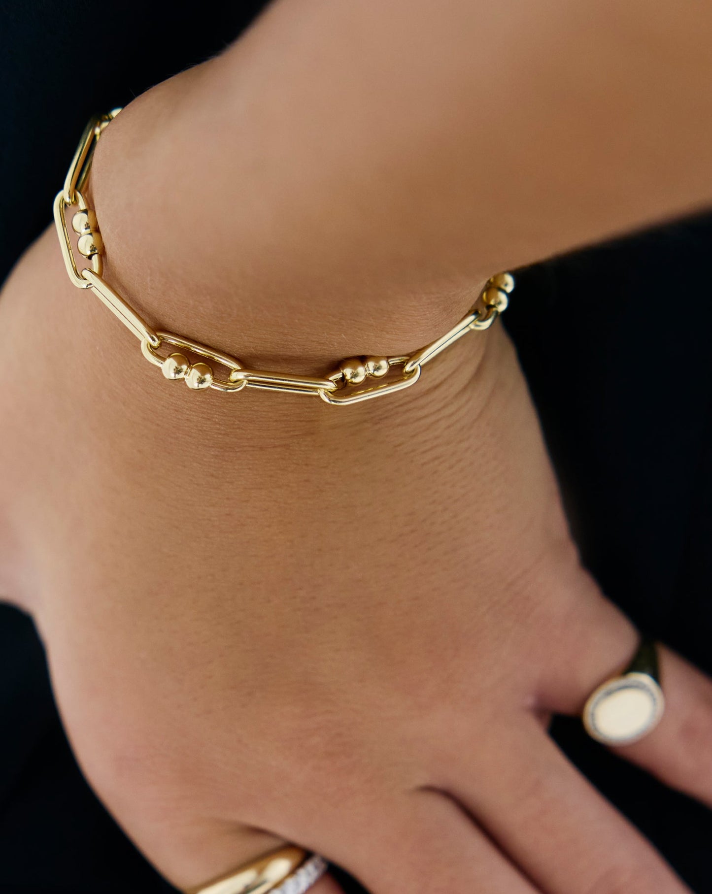 Bead Link Chain Bracelet