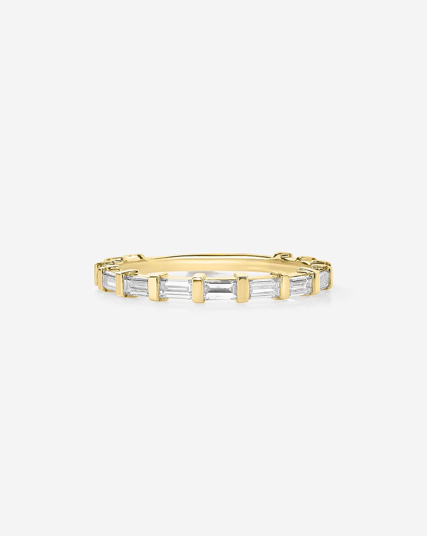 Baguette Bar 3/4 Diamond Band