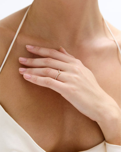 Curved Diamond Band