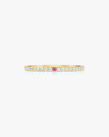 1.3 mm Personalized Perfect Pavé Diamond Ring