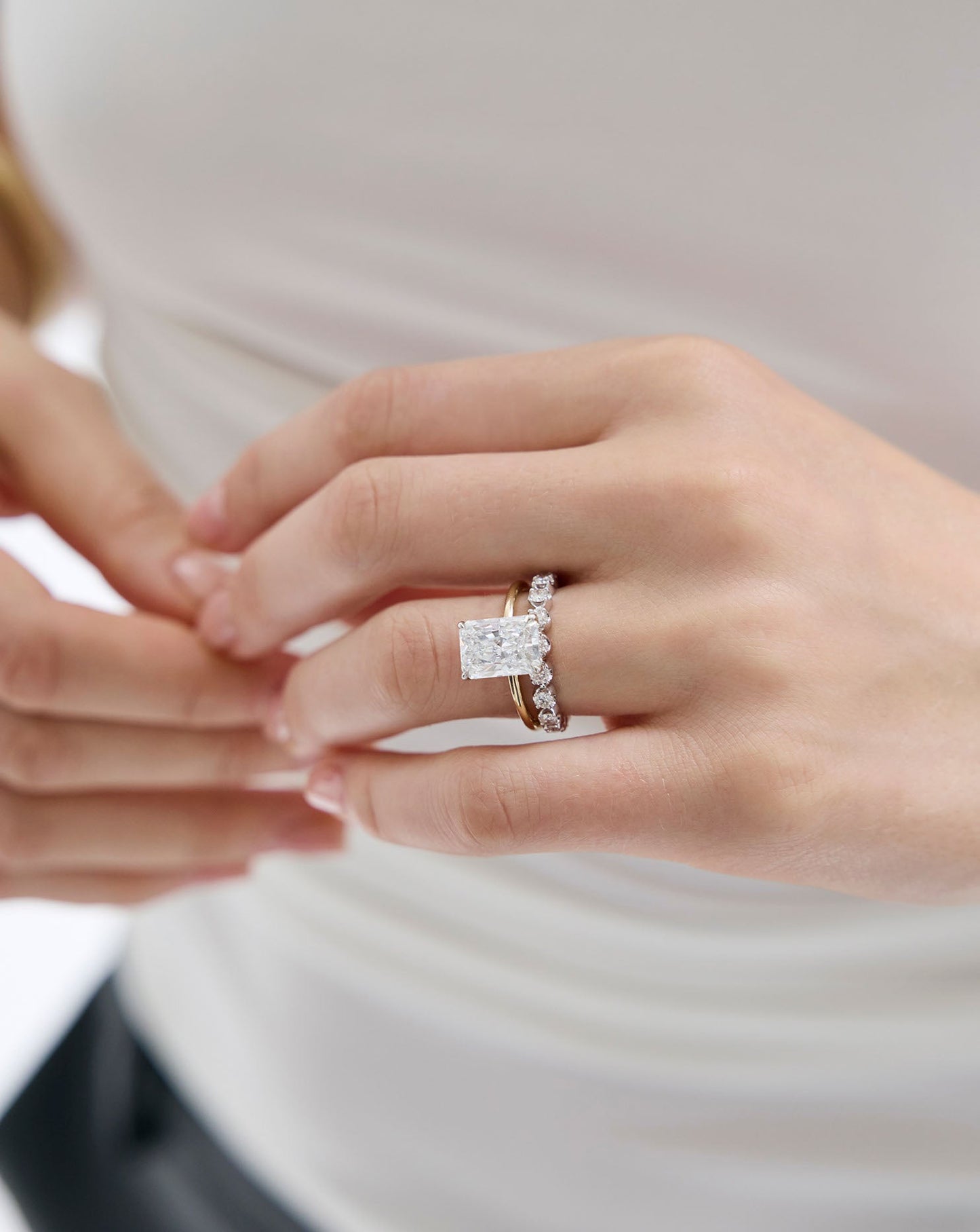 3.37 Radiant Lab Diamond in Whisper Thin® Hidden Halo