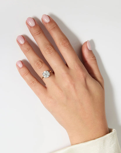 4.11 Round Lab Diamond in Whisper Thin® Hidden Halo