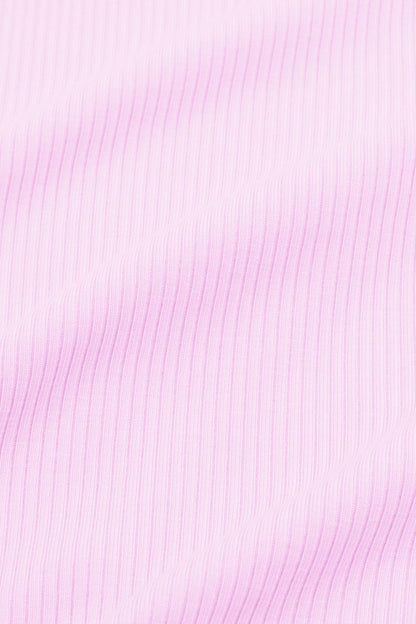 Ribbed Spaghetti Strap Bodysuit in Thistle