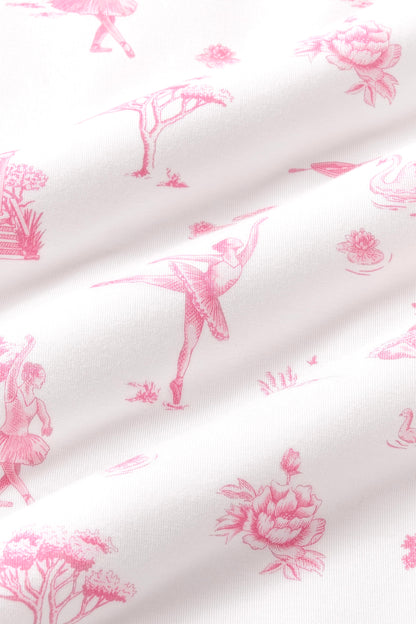 Burp Cloth in Toile Ballet