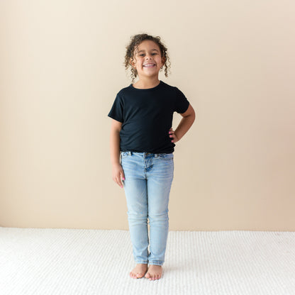 Toddler Basic Tee in Midnight