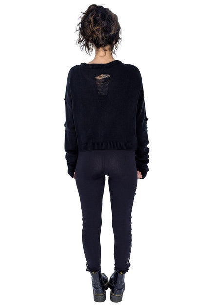 Akela Cropped Sweater Top