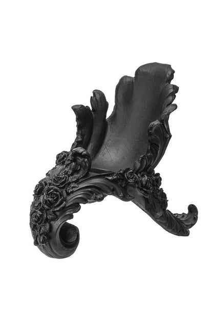 Antique Rose Wine Bottle Holder [Black]