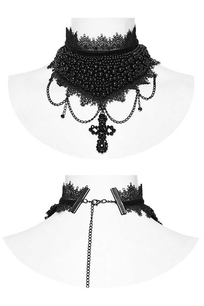 Art Deco Gothic Cross Choker