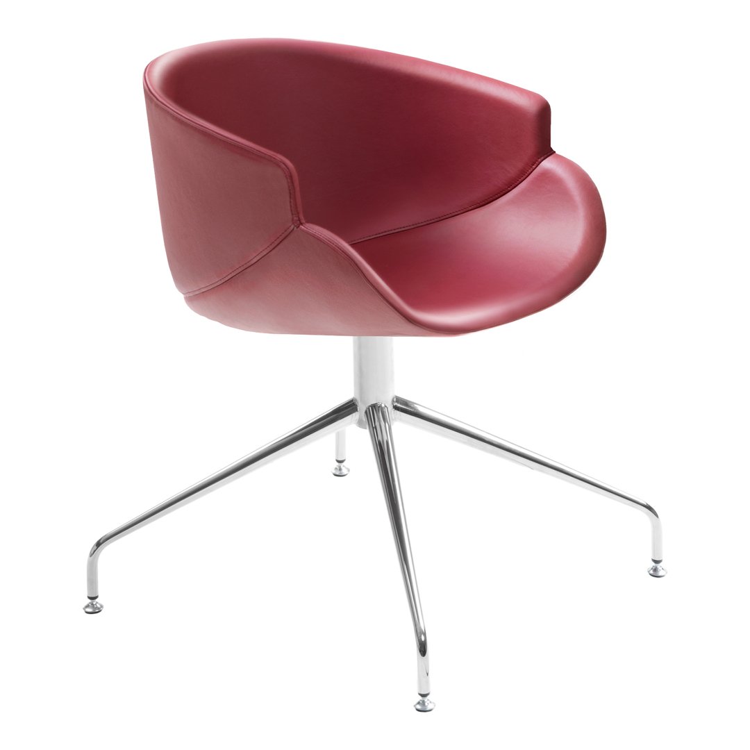Bix Armchair - 4-Star Swivel Base - Upholstered
