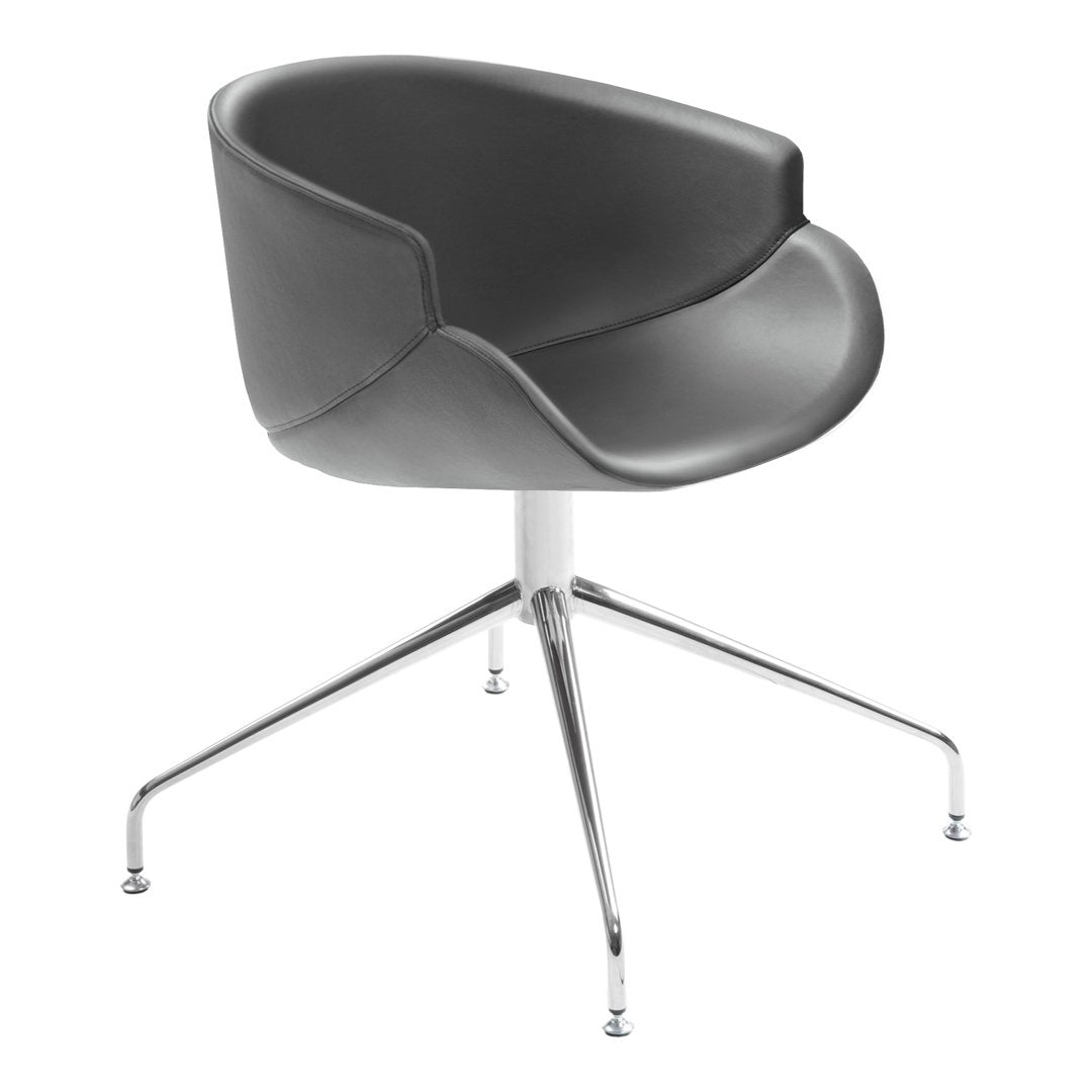 Bix Armchair - 4-Star Swivel Base - Upholstered