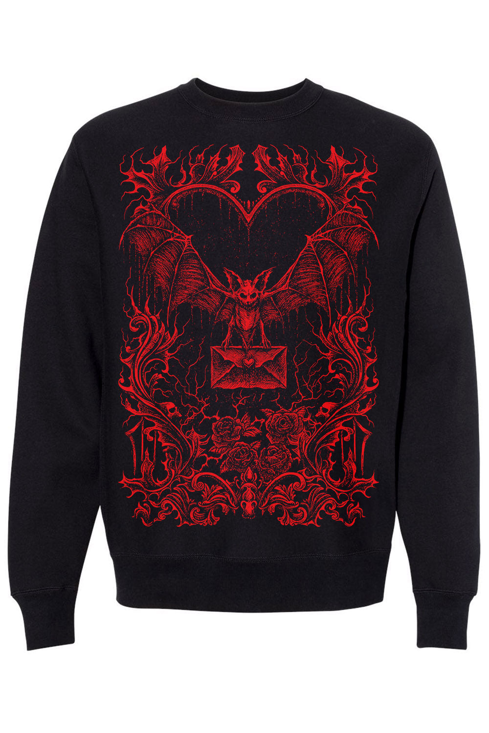 Bat Romance Sweatshirt [BLOOD RED]