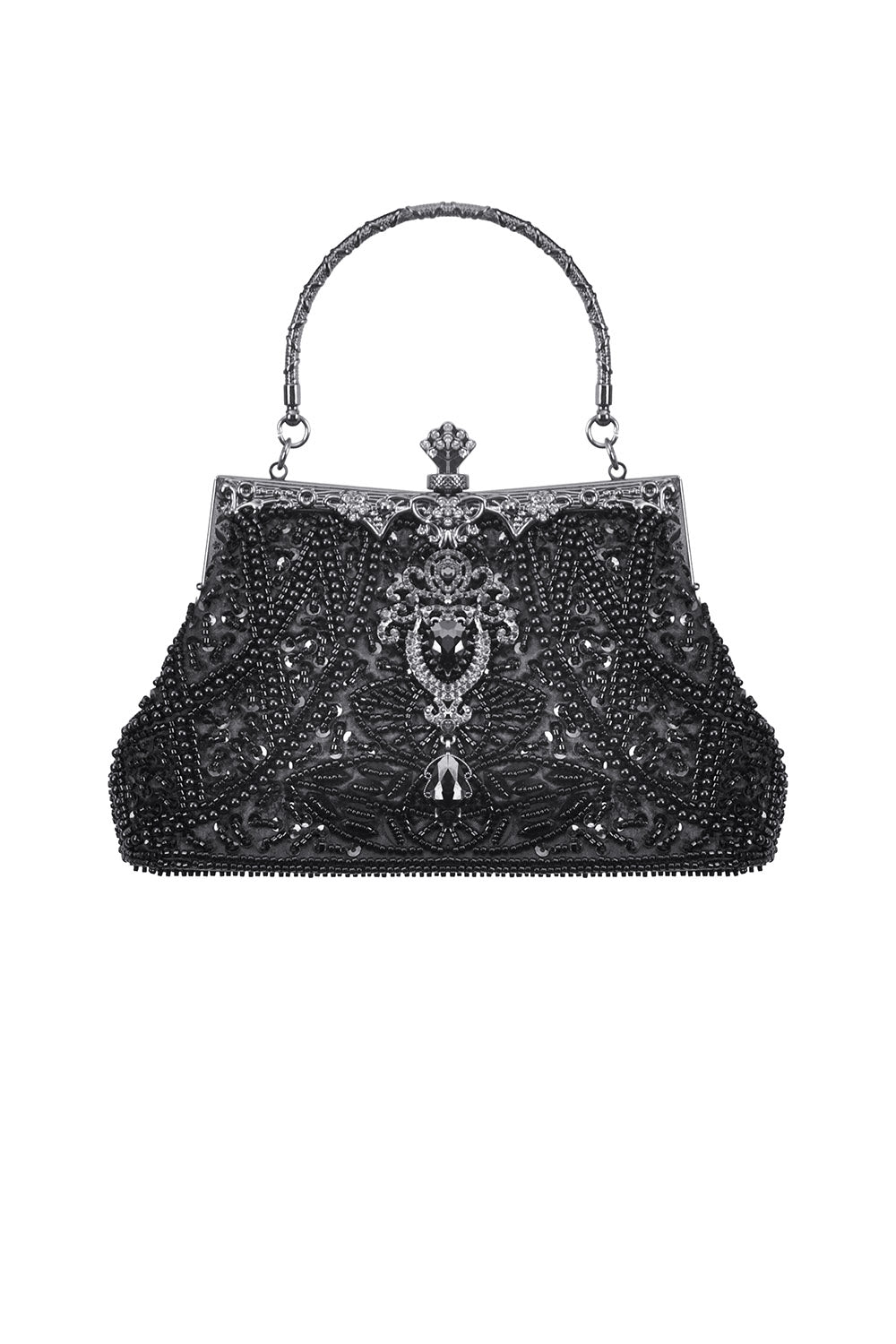 Black Starlight Small Beaded Bag